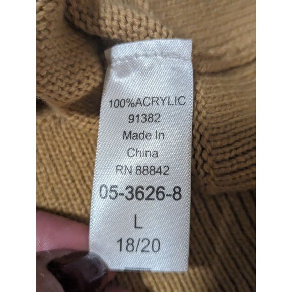 Denim 24/7 pullover sweater cottagecore dress solid Sz Large Yellow - Picture 7 of 8